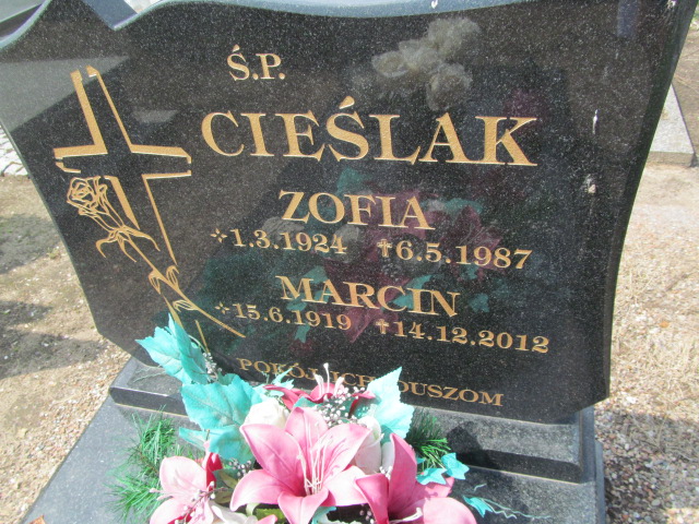 Zofia Cieślak 1924 Siechnice - Grobonet - Wyszukiwarka osób pochowanych