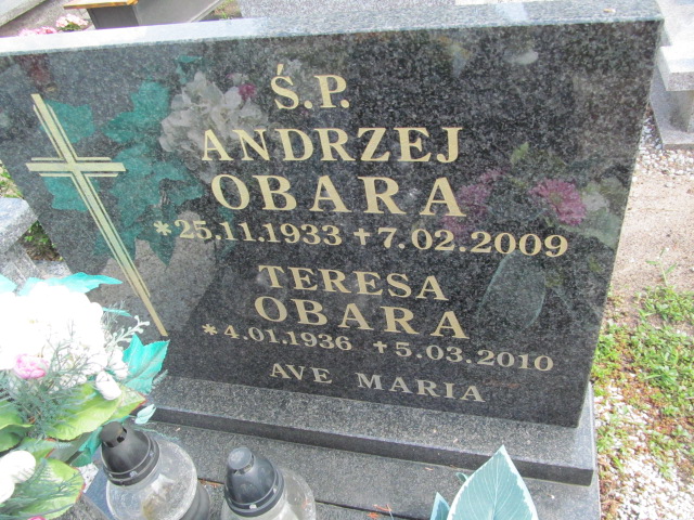 Teresa Obara 1936 Siechnice - Grobonet - Wyszukiwarka osób pochowanych