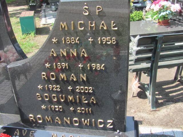 Anna Romanowicz 1890 Siechnice - Grobonet - Wyszukiwarka osób pochowanych